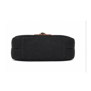 Bolso bandolera minimalista de cuero de alta calidad con herrajes de latón para uso en exteriores, caza y caza con halcones. - Product Image 4