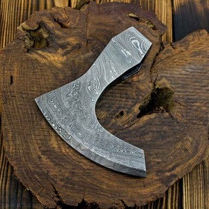 Handmade Tomahawk Axe <b>Head</b> Forged Steel Damascus Pattern Survival Use DIY hatchet DIY Handy for camping Handcrafted axe - Product Image 2