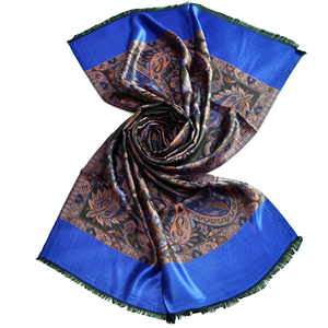 Pañuelos Hijab de Cachemira para Invierno, Diseño Árabe, Dibujados a Mano, Longitud Media, 26903 VMJ 0187, 130 Gramos/Pieza - Product Image 4