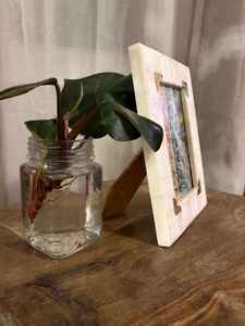 Marco de Fotos de Resina con Incrustaciones de Hueso, Diseño Superior, Decoración de Pared, Marco de Fotos de Sobremesa - Product Image 4