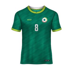 Nueva Temporada, Jersey de Fútbol Personalizado con Cuello en V, 100% Poliéster, Secado Rápido, Transpirable, Servicio OEM, Conjunto de Jersey de Fútbol con Logotipo y Nombre Personalizados - Product Image 1