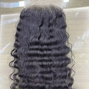 Extensiones de Cabello Ondulado Profundo HD con Cierre 4x4, Colección de la Mejor Calidad a Precio Mayorista - Product Image 1