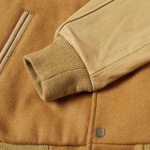 เสื้อแจ็คเก็ตวาร์ซิตี้ผ้าวูลปักลายเชนิลล์แบบกระดุมหน้าสำหรับผู้ชายสไตล์สตรีทแวร์ฤดูหนาว แขนหนัง - Product Image 6