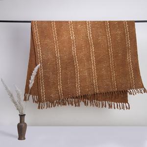 Nueva colección, venta al por mayor, manta decorativa de algodón hecha a mano, manta de algodón para sofá, ropa de cama - Product Image 2