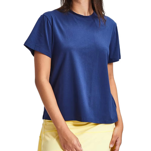 Camiseta Deportiva para Mujer, Tejido Transpirable, Costuras Dobles Resistentes, Manga Corta, Venta al Por Mayor OEM ODM - Product Image 6