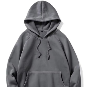 Sweat à capuche unisexe en coton épais, confortable et élégant, couleur unie, coupe ample, service OEM, respirant, anti-boulochage, vente en gros de qualité supérieure - Product Image 3