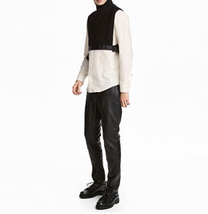 Pantalones de Cuero para Hombre al Mejor Precio, Cintura Media, Ecológicos, Transpirables, para Invierno, al Mejor Precio, Venta al Por Mayor, Personalización OEM - Product Image 2