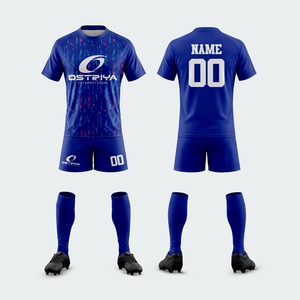 Diseña Tu Propio Uniforme de Rugby Unisex Personalizado, Mangas Cortas, Impreso, 100% Poliéster, Malla Antibacteriana, Cintura Elástica, Secado Rápido - Product Image 2