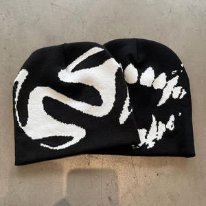 Casquette personnalisée OEM ODM avec broderie 3D, motifs à pois et camouflage, 100% acrylique, chapeau d'hiver unisexe - Product Image 4