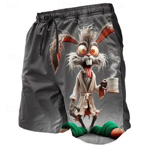 Divertidos Shorts de Playa con Estampado de Pollo Kung Fu, Moda de Verano para Hombres y Niños, Shorts de Baño Casuales con Estampado 3D de Animales, Talla Grande - Product Image 4