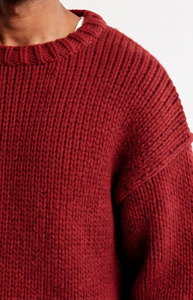 Pull en tricot d'hiver pour homme OEM ODM, col rond classique, pull chaud en tricot, vente en gros, pull en tricot d'hiver pour homme de haute qualité - Product Image 4