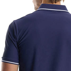 Polo para Hombre con Logotipo Personalizado, Color Sólido, Estilo Deportivo, Corte Clásico Moderno, Manga Corta - Product Image 5