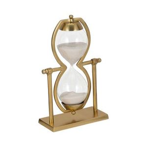 Elegant Brass Sand Timer Handmade Decorative Hourglass Office <b>Desk</b> Home Table Display Premium Collectible Gift - Product Image 1