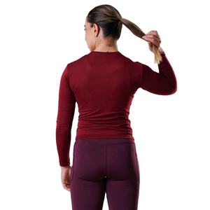 Nouvel arrivage T-shirt à manches longues et col rond haute performance pour femmes préfet pour la salle de sport et les vêtements de sport chemises de compression pour femmes - Product Image 3