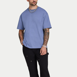 T-shirt en coton personnalisé pour homme, haute qualité, prix bas, 230 GSM, coupe ample, impression possible, vêtements pour homme - Product Image 2
