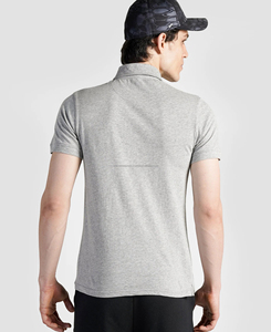 เสื้อเชิ้ตแขนสั้นผู้ชาย ผ้าฝ้ายถัก 100% ระบายอากาศได้ดี แต่งซิป คุณภาพสูง กระดุมลายเรียบ ทรงเข้ารูป ใส่ได้ในฤดูร้อน - Product Image 3