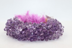 Cuentas de amatista natural de Brasil en forma de gota de 5-7 mm, hebras de 8 pulgadas, piedra preciosa natural para la fabricación de joyas a precio de mayoreo. - Product Image 2