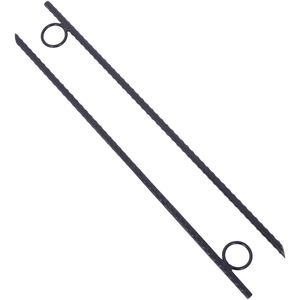 Set di 6 Picchetti Angolati in Acciaio da 3/8x18 Pollici, Resistenti e Robusti, per Tende e Gazebo, con Anello e Accessori - Product Image 6