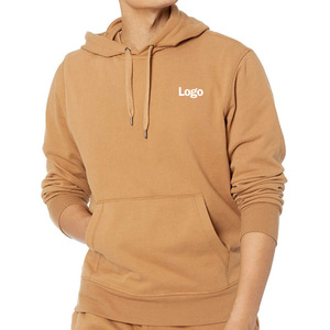 เสื้อฮู้ดผู้ชายผ้าฝ้ายหนานุ่ม 100% น้ำหนัก 400 กรัม สไตล์ลำลอง ทรงโอเวอร์ไซส์ ระบายอากาศได้ดี มีกระเป๋า  แบบสวมหัว ปรับฮู้ดได้ เหมาะสำหรับฤดูหนาว - Product Image 1