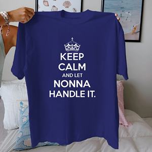 T-shirt pour femme en pur coton Nonna crown coupe confortable - Product Image 4