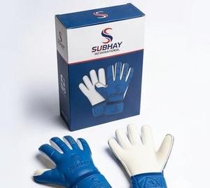 Guantes de Portero de Fútbol Subhay, Dedos Completos, Azul y Blanco, Cuero, Antideslizantes, Transpirables, Correa de Muñeca Ajustable, Unisex - Product Image 6