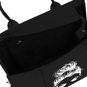 Promotion d'usine : Sac fourre-tout en toile de coton noir vierge personnalisable avec support pour logo sur mesure - Product Image 4