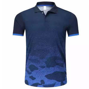 Polo de punto bordado de manga corta con cuello redondo para hombre, estilo casual y elegante, ideal para verano, venta al por mayor - Product Image 1