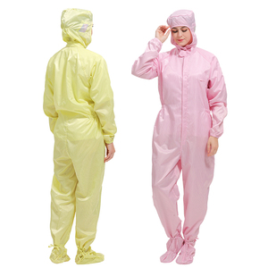 Overol de Seguridad de Poliéster Completamente Encapsulado para Cuartos Limpios, con Capucha, Protección Corporal Completa, Ropa de Trabajo Desechable, Resistente al Polvo, para la Industria - Product Image 4