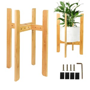 Sheesham Wood 3-Tier Plant Stand - Handcrafted Wooden <b>Planter</b> Display | Wholesale - Product Image 2