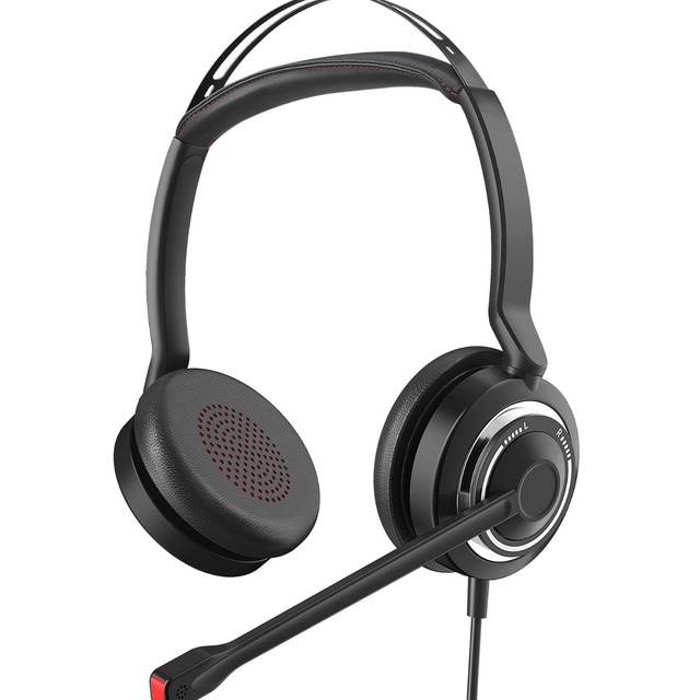Factory Direct  Office Headphone Call Center Headset Wired for Telephone Operator Customer Service Earphones