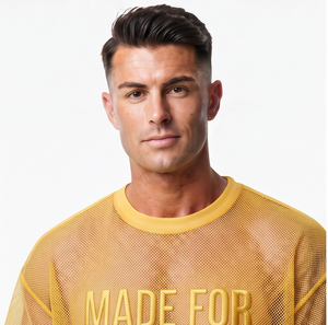 Camiseta de malla transparente para hombre, ropa de playa de verano, bordado personalizado, camiseta transparente de gran tamaño, camiseta transparente con bordado para hombre - Product Image 3