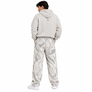 Pantalon de survêtement personnalisé en coton pour femme, taille élastique, coupe large, athlétique, ample, taille haute, évasé, pantalon pour homme - Product Image 3