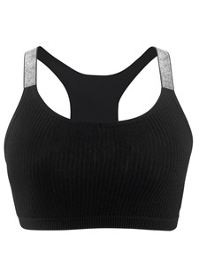 Teal Simple Sports <b>Bra</b> with <b>Racerback</b> Design Front Logo Breathable Fabric High Support for Workout and Yoga Activities womens to - Product Image 5