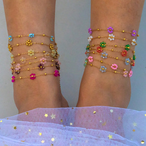 Nouvelle Chaîne de <span class=keywords><strong>Cheville</strong></span> Finetoo Série Océan avec Pendentifs Dauphin, Étoile de Mer et Coquillage – Bracelet Décontracté pour l'Été et la Plage – Vente en Gros - Product Image 2