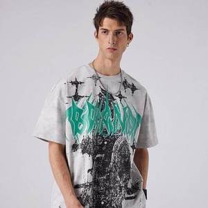 Camisetas de Algodón con Estampado Gráfico, Holgadas, de Verano, Diseño Nuevo, Venta al Por Mayor, OEM 2026, para Hombre, Manga Corta - Product Image 6