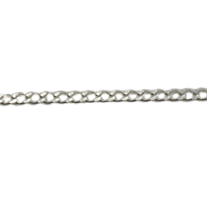 Cadena de Eslabones Planos Redondos de 100 cm, Cadenas de Plata de Ley 925 para Hombres, Mujeres y Niños - Product Image 4