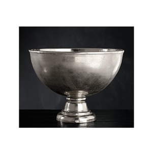 ถังน้ำแข็งสุดหรูทำจากโลหะอลูมิเนียมสีทอง,ชุดโลหะอะลูมิเนียมสำหรับตกแต่งโต๊ะโรงแรมในบ้านชามโลหะ2ชิ้น - Product Image 2