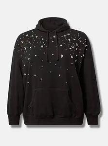 Sudadera con Capucha de Invierno con Pedrería, Cómoda, en Stock, con Logotipo Personalizado, Transpirable, 100% Algodón, Talla Grande - Product Image 2