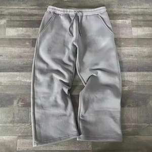 Pantalones Glory Custom 100% Algodón de Alto Gramaje, Estilo Vintage con Lavado Ácido, Dobladillo Deshilachado, Oversize, Estilo Apilado, Holgados, con Pedrería, Tipo Chándal - Product Image 3