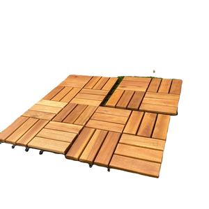 Dalles de terrasse extérieures en bois d'acacia du Vietnam, 300x300mm, imperméables, antidérapantes, écologiques, à emboîtement, garantie 5 ans+, pour jardin - Product Image 1