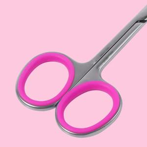 Ciseaux à cuticules de haute qualité, manche antidérapant, manucure, acier inoxydable, coupe-cuticules, pinces à cuticules. - Product Image 2