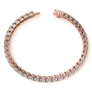 Pulsera de tenis de plata chapada en oro con diamantes VVS color D, lista para enviar, con certificado IGI, elegante, de 9.5 quilates, para mujer - Product Image 4