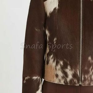 Chaqueta de Cuero para Mujer con Cierre, Elegante, Compra al por Mayor, Chaquetas de Cuero PU OEM, Chaqueta de Cuero de Invierno de Alta Calidad, Gran Venta - Product Image 5
