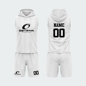2026 7v7 American Football Uniform with Hood Plus Size Breathable & Quick Dry Front Logo Printed Sleeveless Custom Team <b>Name</b> - Product Image 3