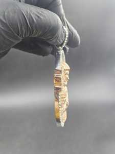 Colgante de Moissanita Personalizado, Colgante de Personaje de Dibujos Animados Estilo Hip Hop, Joyería de Rapper con Moissanita VVS, Colgante Baguette con Incrustaciones de Diamantes - Product Image 3