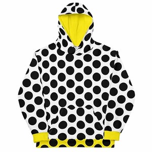 Custom Polka <b>Dot</b> Hoodie 100% Cotton 360GSM Hooded Casual Sporty Breathable Soft Anti Wrinkle <b>Eco</b> Friendly Women Pullover Hoodie - Product Image 6