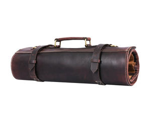 Sac de transport pour chef en cuir classique, organiseur de couteaux en cuir rustique, élégant porte-couteaux en cuir pour chefs LKR-0268 - Product Image 3