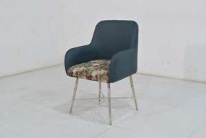 Chaise de salle à manger capitonnée moderne de luxe, structure en bois, assise en tissu, mobilier d'intérieur pour la maison, le bureau, la chambre, les mariages, vente en gros - Product Image 5