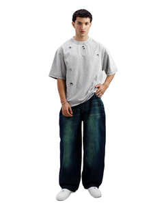T-shirt unisexe vintage délavé et vieilli de haute qualité pour homme 2026, 100 % coton écologique 240 g/m², manches courtes, vierge - Product Image 6