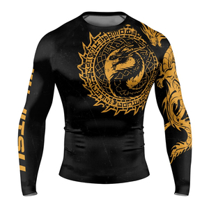 Haut de compression à manches longues pour homme haute performance, protection UV, séchage rapide, pour surf, fitness et entraînement - Product Image 3